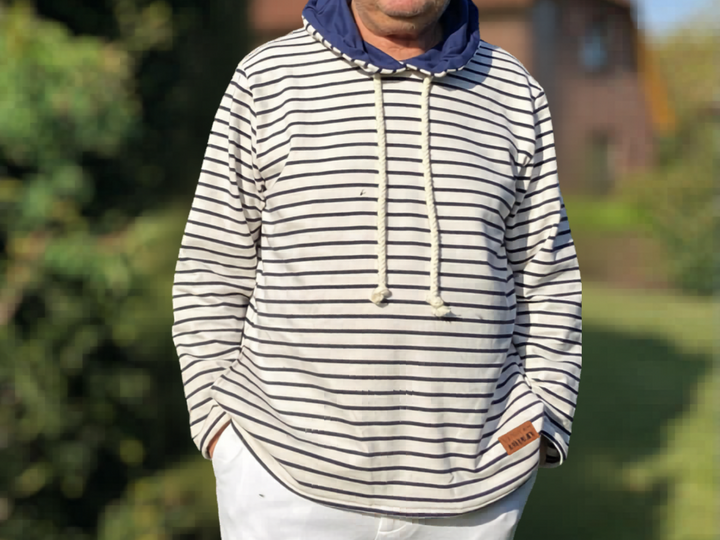 Nafi Hoodie Pullover - PDF Sewing Pattern & Instructions with Video