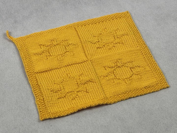 Waschlappen Sonne - Freude – Eine Strickanleitung