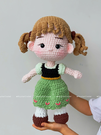 Little Ice Princess Doll Crochet Pattern - PDF Pattern in English Only
