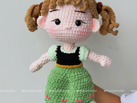 Little Ice Princess Doll Crochet Pattern - PDF Pattern in English Only