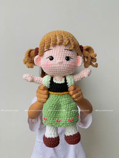 Little Ice Princess Doll Crochet Pattern - PDF Pattern in English Only