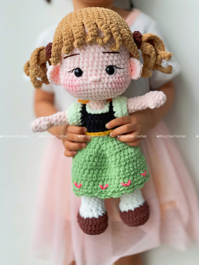 Little Ice Princess Doll Crochet Pattern - PDF Pattern in English Only