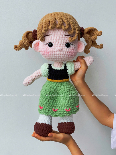 Little Ice Princess Doll Crochet Pattern - PDF Pattern in English Only