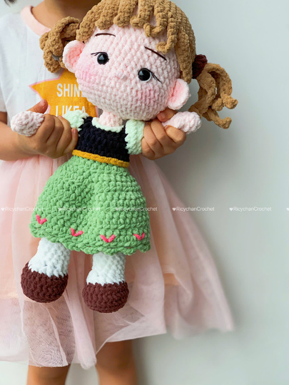 Little Ice Princess Doll Crochet Pattern - PDF Pattern in English Only