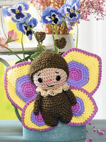 Amigurumi  Schmetterlinge, gehäkelt