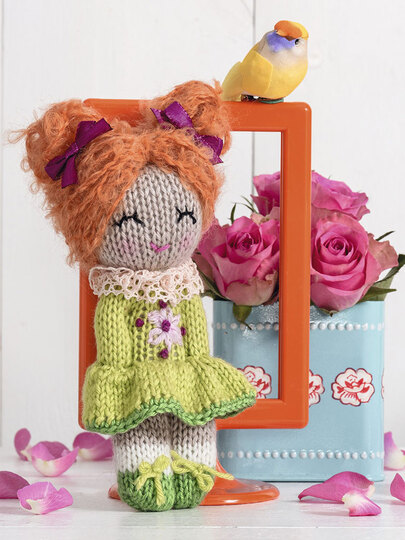 Frühlings Püppchen, gestrickt