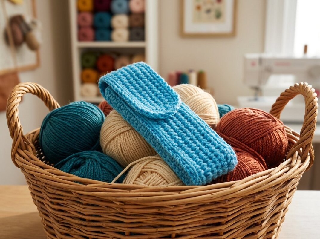Crochet Pattern – Practical Pencil & Crochet Hook Case