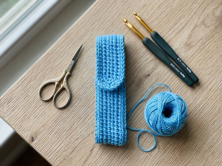 Crochet Pattern – Practical Pencil & Crochet Hook Case