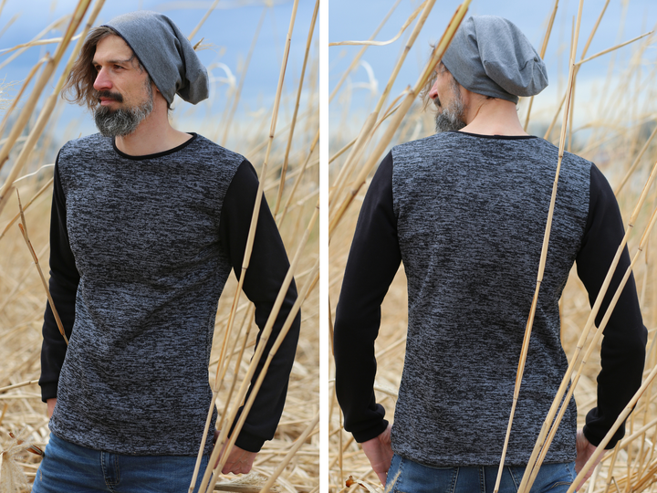 Pullover Hoodie Nafi (Mann) + Nafia (Frau) - Schnittmuster & Nähanleitung