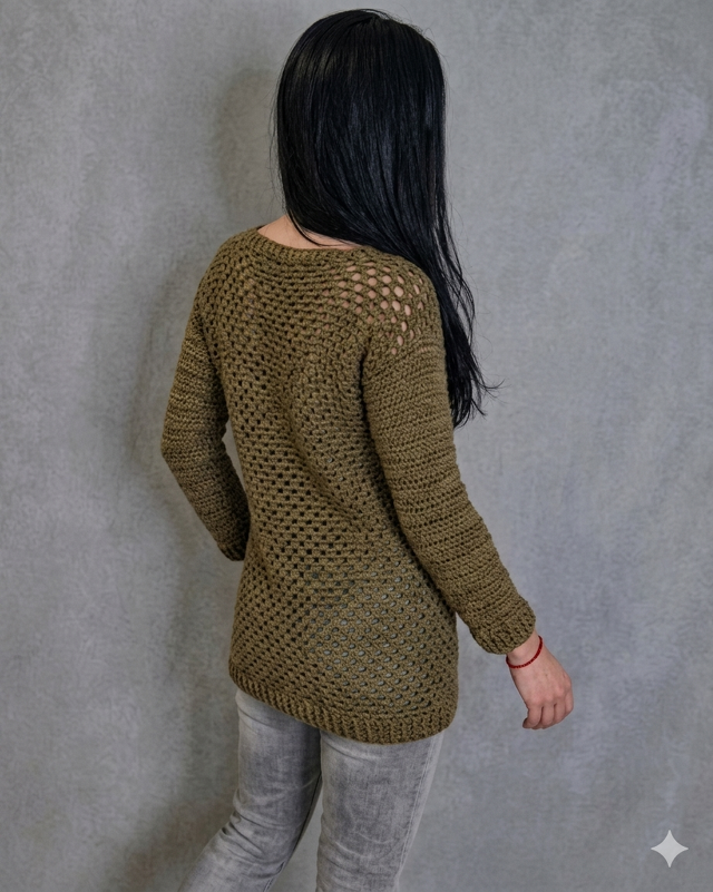 Sommerpulli Olivia häkeln - Granny Square Pulli XS - XXL / in allen Längen - Bild 5