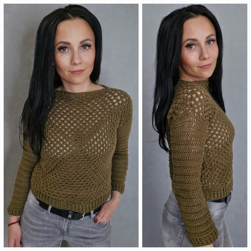 Sommerpulli Olivia häkeln - Granny Square Pulli XS - XXL / in allen Längen - Bild 8
