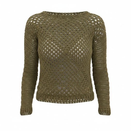 Sommerpulli Olivia häkeln - Granny Square Pulli XS - XXL / in allen Längen