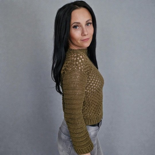 Sommerpulli Olivia häkeln - Granny Square Pulli XS - XXL / in allen Längen