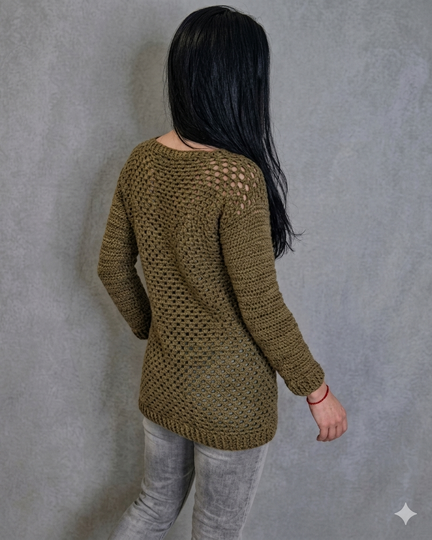Sommerpulli Olivia häkeln - Granny Square Pulli XS - XXL / in allen Längen