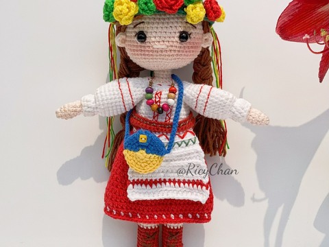 Amigurumi Doll Crochet Pattern: Amira Doll (PDF English Tutorial)