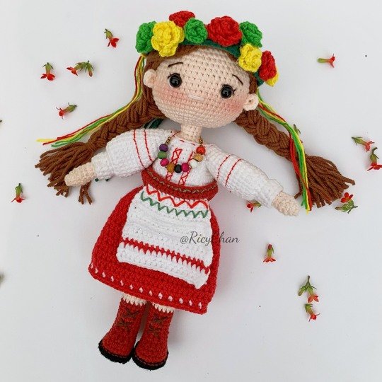 Amigurumi Doll Crochet Pattern: Amira Doll (PDF English Tutorial)