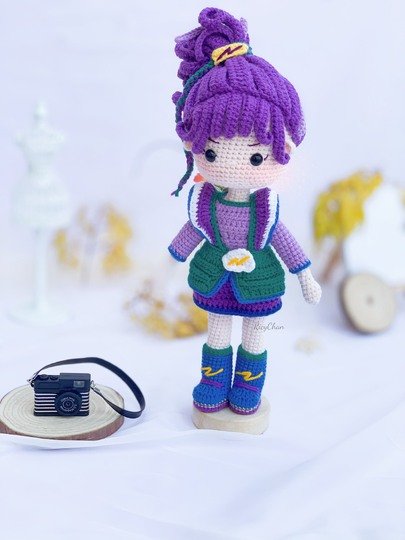 Crochet Doll Pattern (9 inches): ORMY Amigurumi