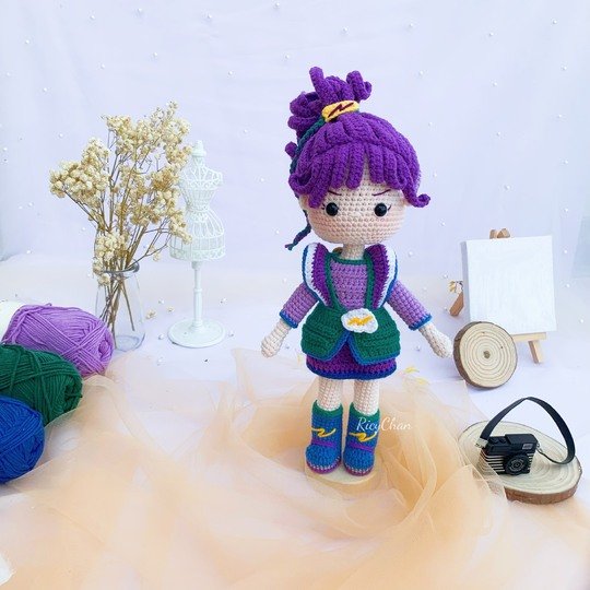 Crochet Doll Pattern (9 inches): ORMY Amigurumi