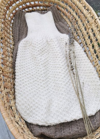 Baby Set stricken | Anleitung Pucksack und Babymütze für Neugeborene