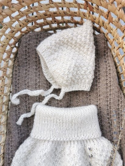 Baby Set stricken | Anleitung Pucksack und Babymütze für Neugeborene