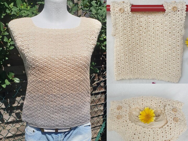Häkelanleitung Sommer-Top „Gitterzauber“ – Für Babys, Kids & Erwachsene