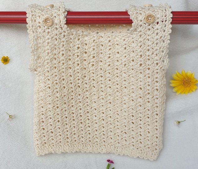 Häkelanleitung Sommer-Top „Gitterzauber“ – Für Babys, Kids & Erwachsene