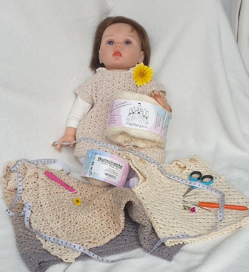 Häkelanleitung Sommer-Top „Gitterzauber“ – Für Babys, Kids & Erwachsene