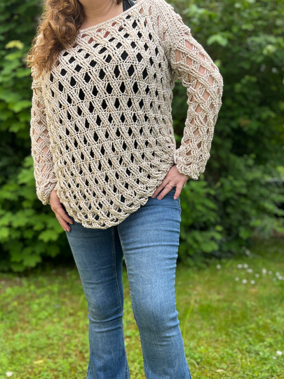 Crochet Pattern Shirt "Lattice"
