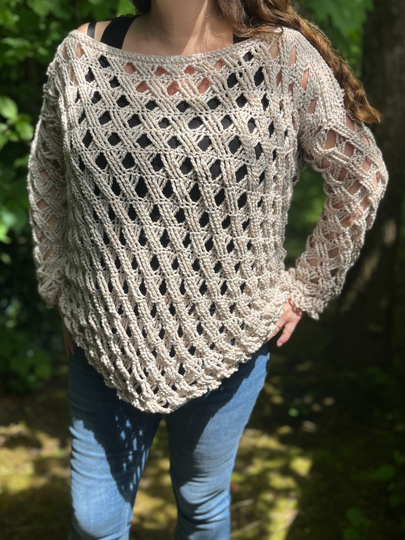 Crochet Pattern Shirt "Lattice"