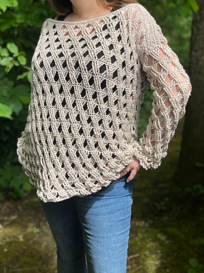 Häkelanleitung Shirt "Lattice"