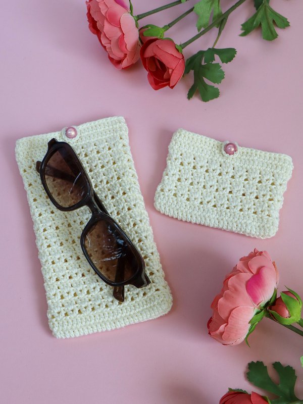 Häkelanleitung Brillenetui / Handyhülle / Handytasche - Bild 2