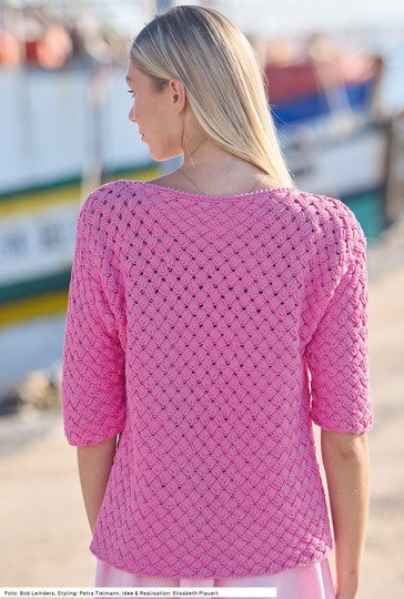 Jacke mit Flechtmuster