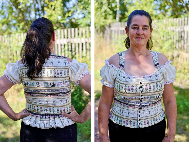 Susal dirndl blouse - Sewing Pattern, Instructions & Video