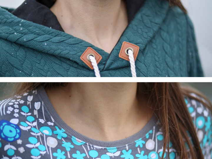 Pullover Hoodie Nafia - PDF Schnittmuster, Nähanleitung & Video