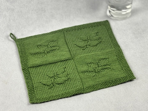 Waschlappen Zweig - Gesundheit – Eine Strickanleitung