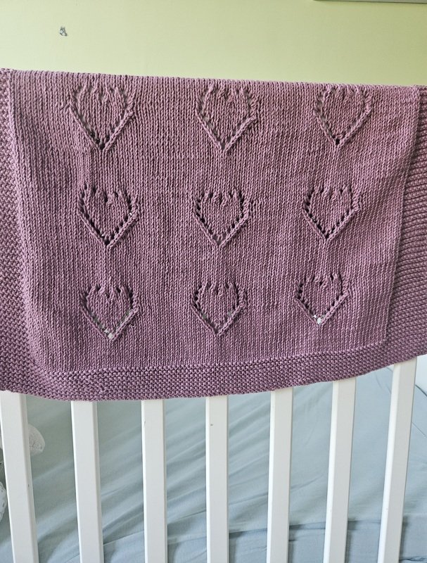 Strickanleitung Sweethearts Baby Decke - Bild 8