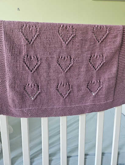 Strickanleitung Sweethearts Baby Decke