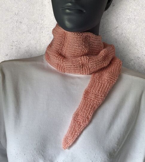 Strickanleitung Mini-Schal, Halstuch, ideal zur Resteverwertung   #380