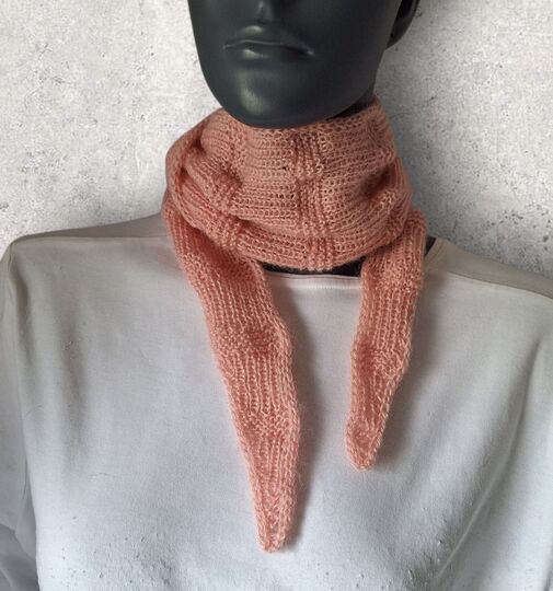 Strickanleitung Mini-Schal, Halstuch, ideal zur Resteverwertung   #380