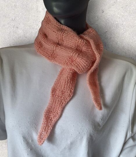 Strickanleitung Mini-Schal, Halstuch, ideal zur Resteverwertung   #380