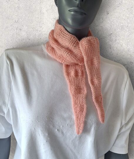 Strickanleitung Mini-Schal, Halstuch, ideal zur Resteverwertung   #380
