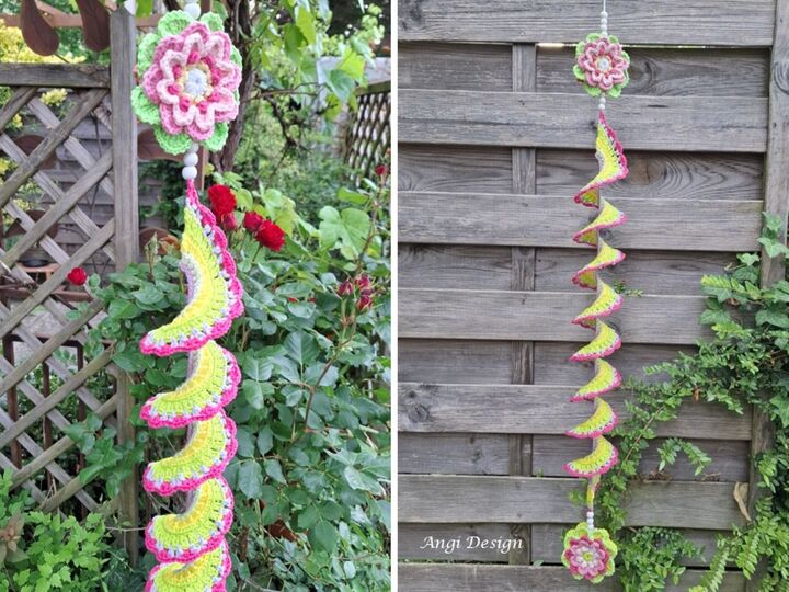Häkelanleitung Windspiel "Blütentraum" - Windspinner