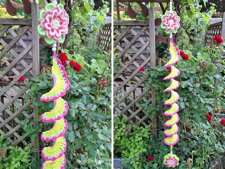 Häkelanleitung Windspiel "Blütentraum" - Windspinner