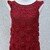 Rotes Sommershirt mit Noppenblümchen