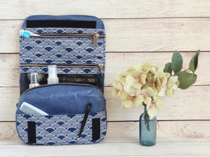 "Traveling Mini" Cosmetic Bag – PDF Pattern, Sewing Instructions & Video