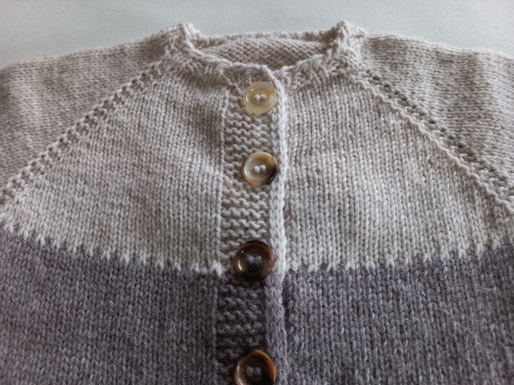 Strickanleitung Baby/Kinderjacke in 7 Größen, 62-140, reine Schurwolle