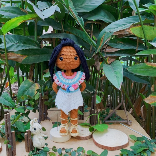 Crochet Doll Pattern: Aboriginal doll(PDF English Tutorial)