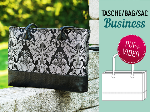 "Business" Laptop Bag – PDF Pattern, Sewing Instructions & Video