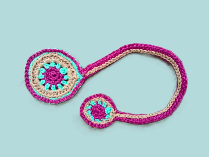 Häkelanleitung Lesezeichen Mandala Relax