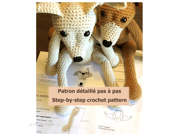 Atis the Messenger – Crochet Pattern PDF – Greyhound FR US EN DE
